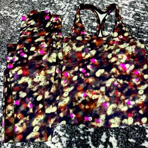 Lulu lemon macthing two piece set align pocket legging and tank top size 6